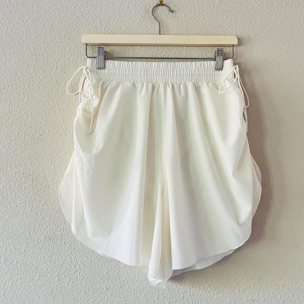 NEW Free People Movement High Waist Cream Shorts with Flowy Silhouette